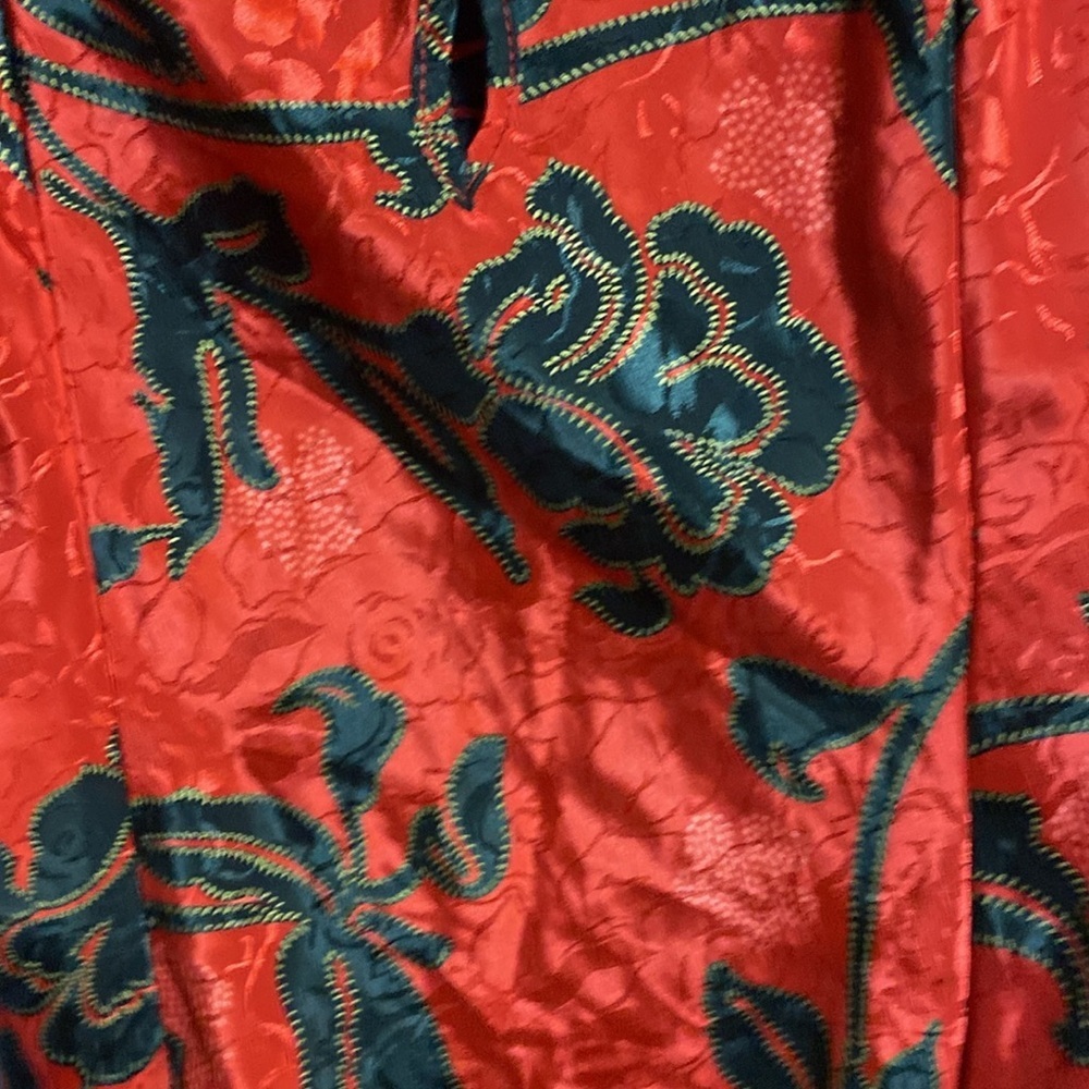 NWT DEADSTOCK EXPRESSIONS CALIFORNIA DYNASTY VINTAGE SIZE MED REDBLACK NIGHTGOWN - Picture 9 of 12
